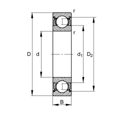 S 6007-2Z, (j) DIN 625-1 (bio)(zhn)Ҫߴ, ɂ(c)g϶ܷ