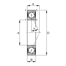 SS B7205-E-2RSD-T-P4S, {(dio)(ji)Ɍb|  = 25㣬ɂȴܷǽ|ƹ