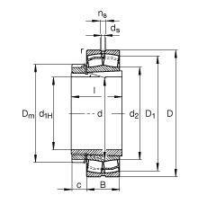 {(dio)ĝLS 23036-E1-K-TVPB + H3036, (j) DIN 635-2 ˜ʵҪߴ, F׺;o