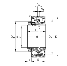 {(dio)ĝLS 22344-K-MB + H2344X, (j) DIN 635-2 ˜ʵҪߴ, F׺;o