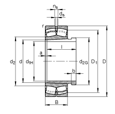 {(dio)ĝLS 22316-E1-K + AHX2316, (j) DIN 635-2 ˜ʵҪߴ, F׺ж