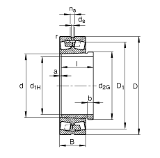 {(dio)ĝLS 239/500-K-MB + AH39/500, (j) DIN 635-2 (bio)(zhn)Ҫߴ, F׺ж